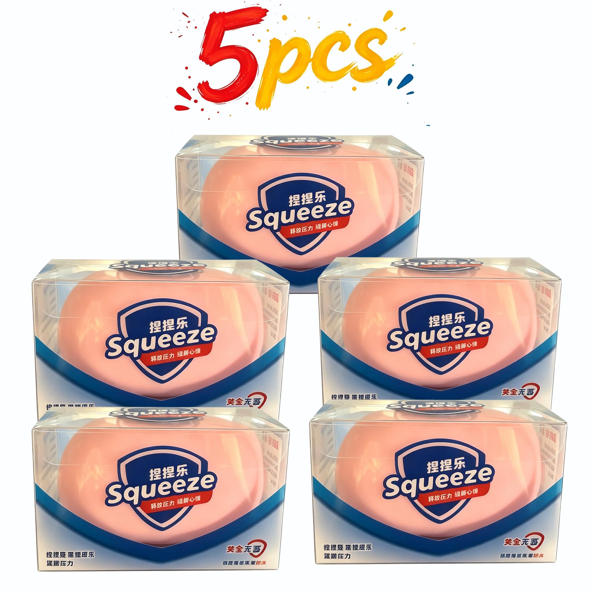 @Esthetisch 3-kleurig Knapperig Zeepblok Squishy Stressbal, Zacht Gevuld Knijp Fidget Speelgoed, Angstverlichting Schattig Cadeau voor Alle Leeftijden zwart