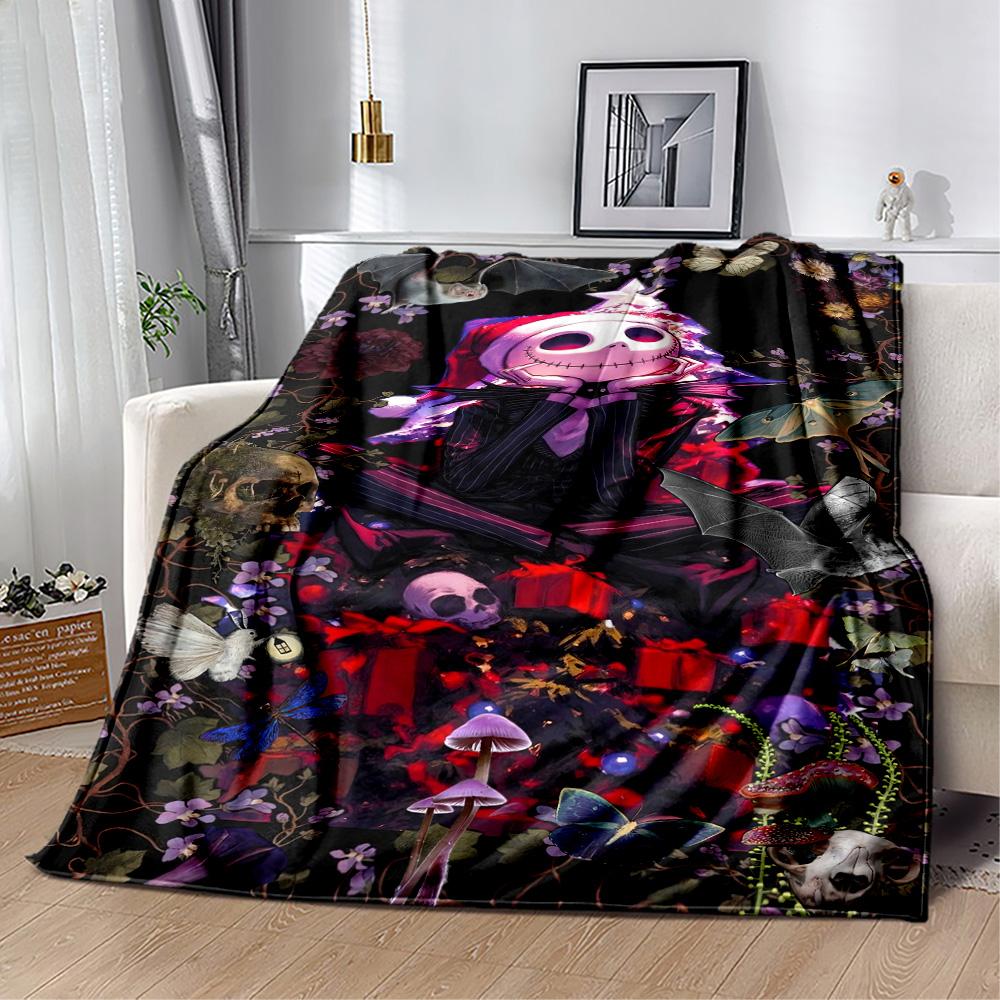 Christmas Nightmare Blanket Durable Comfort Suitable for Bed Couch Office Four Seasons Multipurpose Modern Style Gifts For Family Or Friends