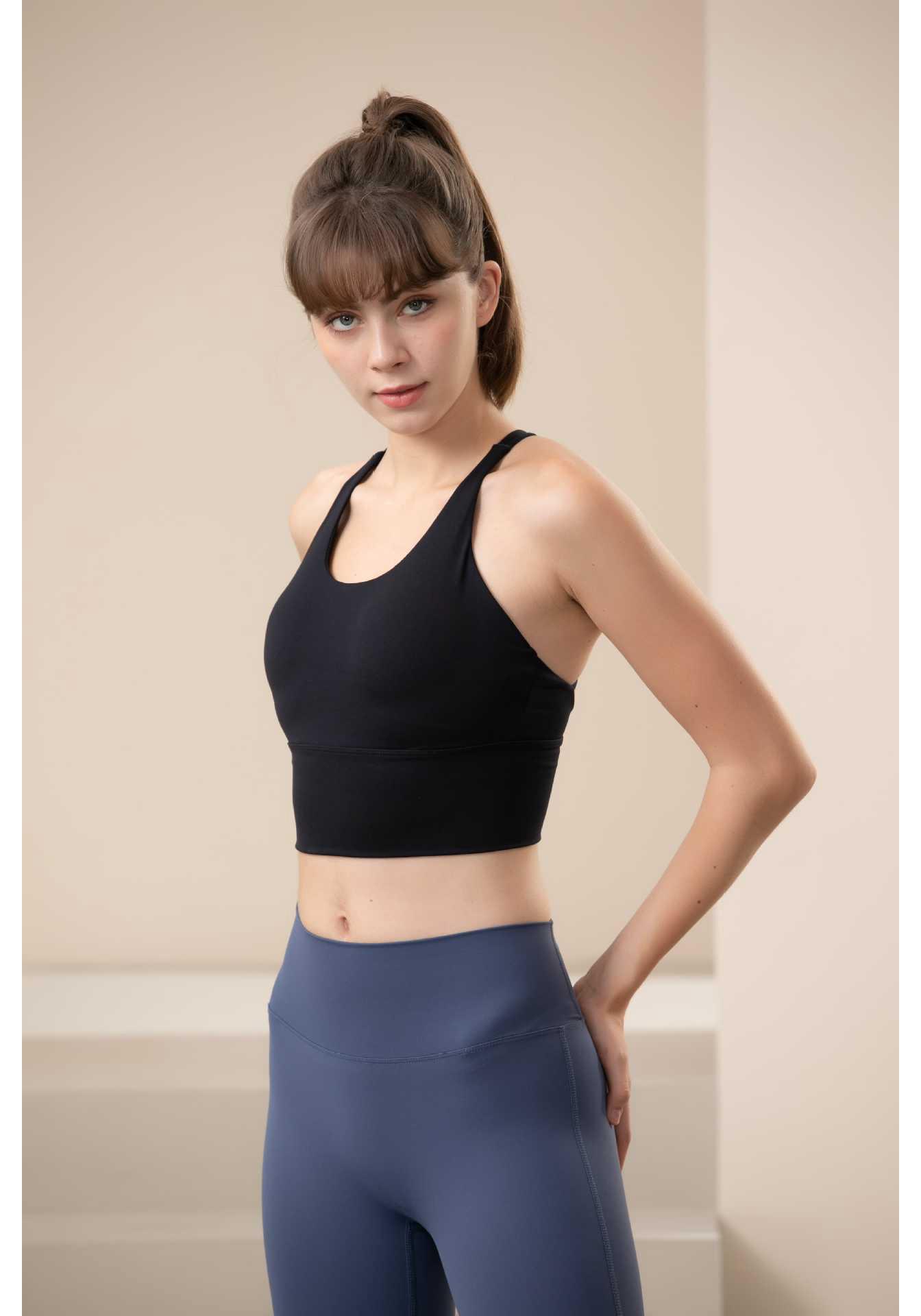 2026 Women s Shockproof Cross Back Sports Bra - Push-Up, Quick-Dry, Breathable Fitness Bra.