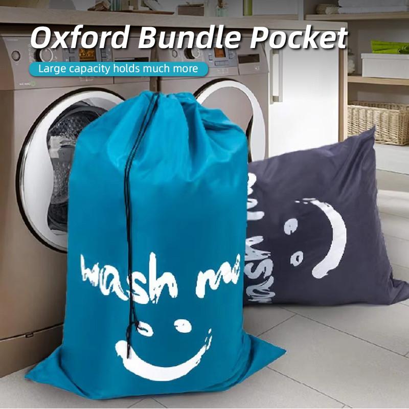 Cotton Storage Bag With Drawstring Waterproof Closure For Bedding And Clothes