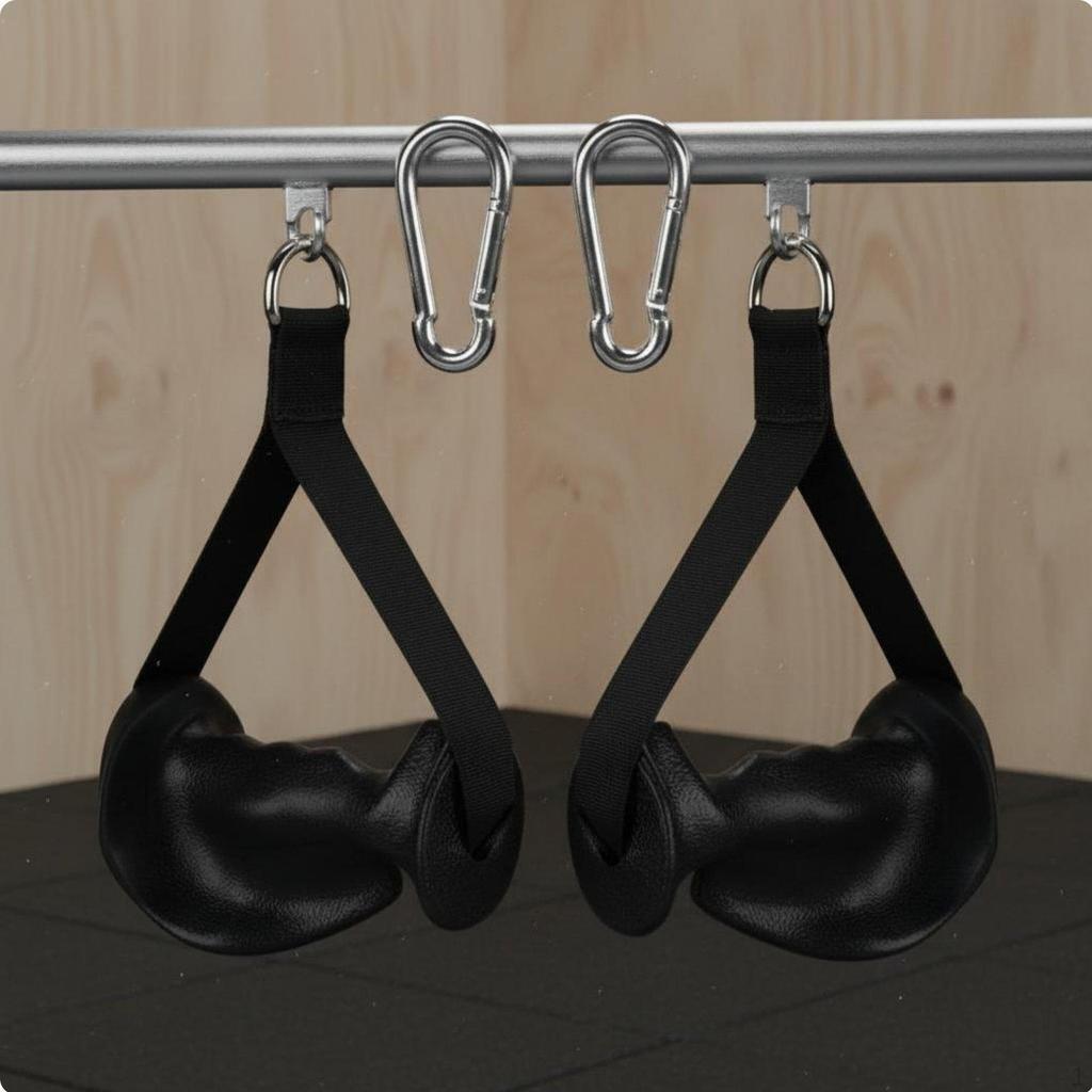 2 Pieces Cable Machine Handle NonSlip Resistance Band Heavy Duty Ergonomic Fitness Grip