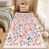 Red Christmas Hallways Runner Rug Washable Non-Slip Rug for Indoor Home Holiday Laundry Bedroom Bathroom Entryway Decor