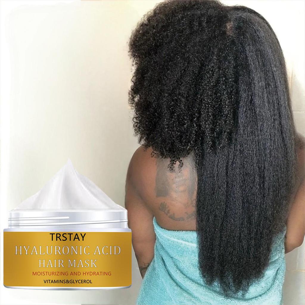 Reparación profunda del cabello dañado con acondicionador de queratina que contiene colágeno y biotina crema hidratante para el cabello