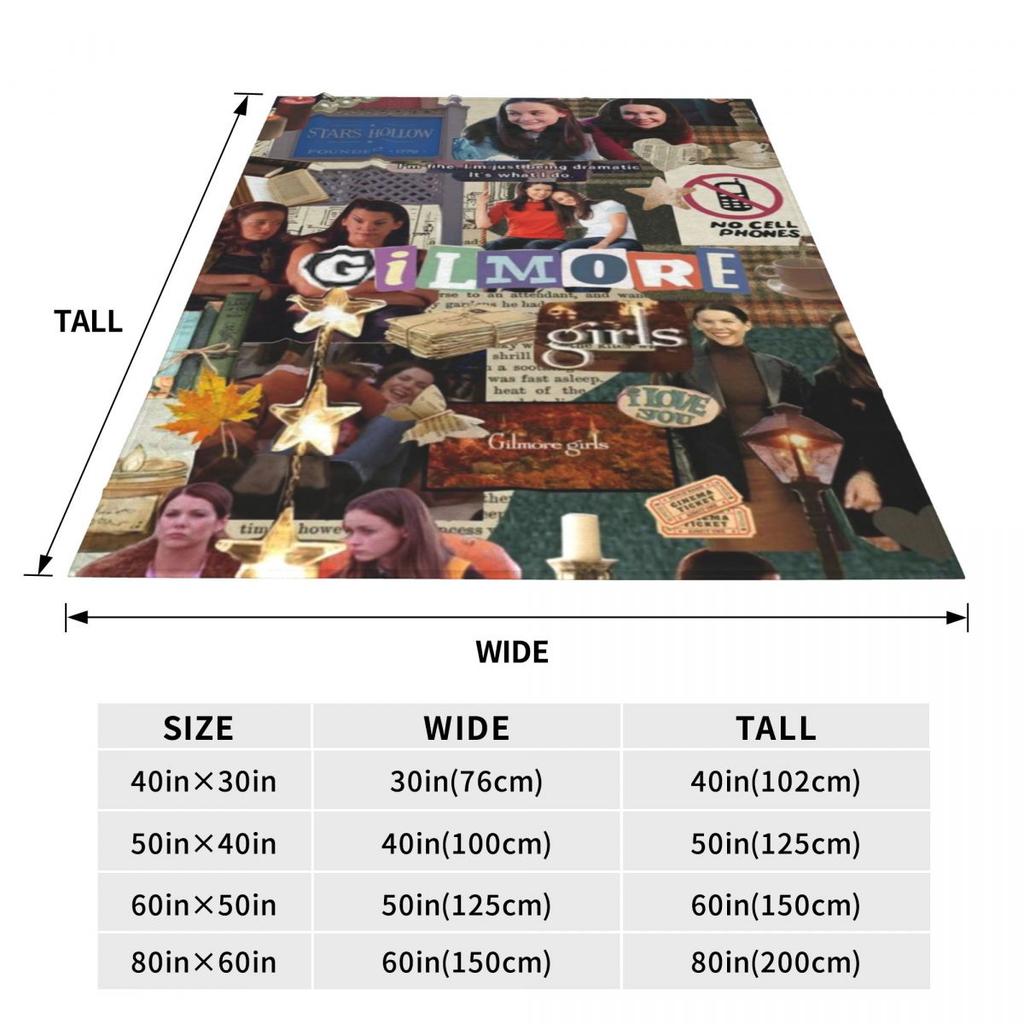 Coperte di Flanella Gilmore Girls Qualità Calda Morbida Coperta da Divano Serie TV Campeggio Invernale Soggiorno Copriletto Divertente