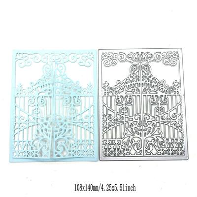 Krajkové vyřezávací razítko na dveřní rámy, kovová šablona, ​​DIY, scrapbooking, album, papír, karta, ražba, řemeslo, dekorace, umění, vyřezávané, brána, okno