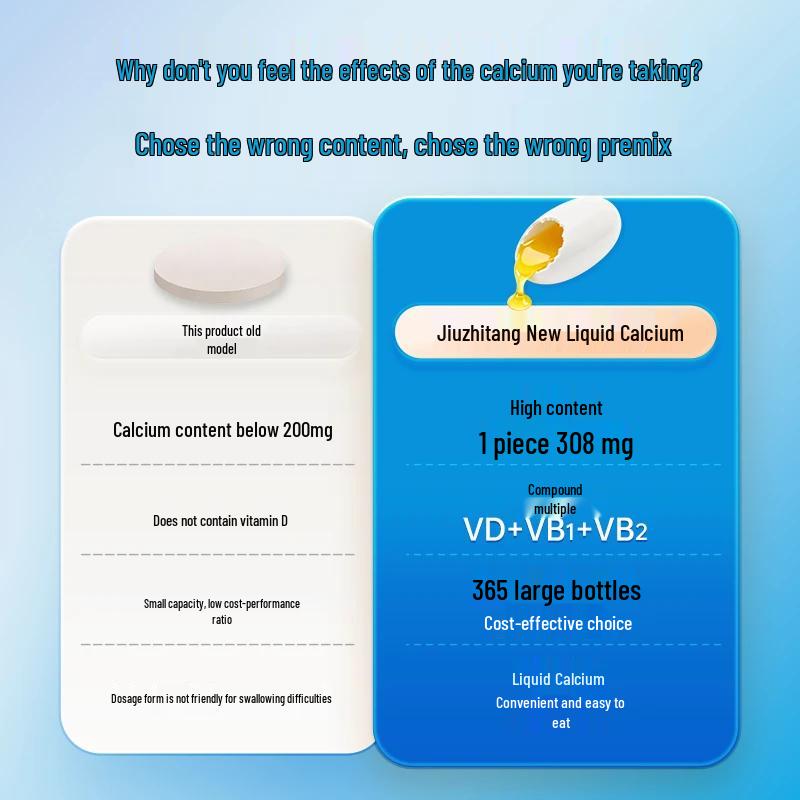Jiu Zhitang Liquid Calcium Vitamin D3 Supplement