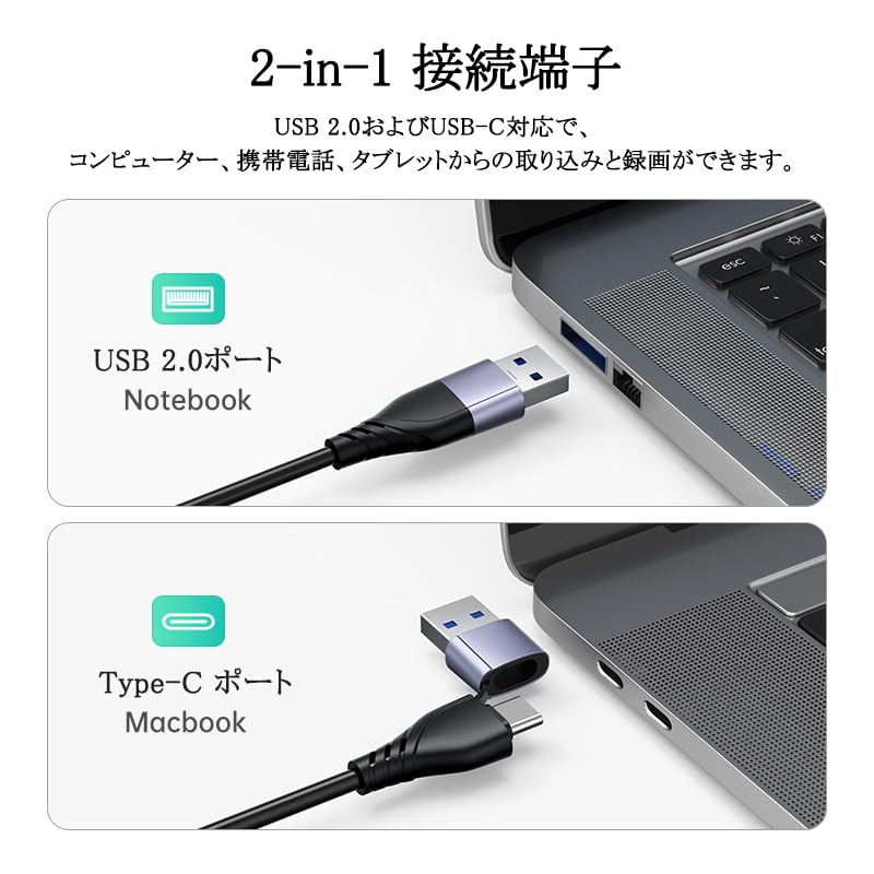 MT-VIKI HDMI Capture Board 1080P 60FPS 4K Input Video Capture 2-in-1 USB Type C Capture Board for Recording and Live Streaming Video