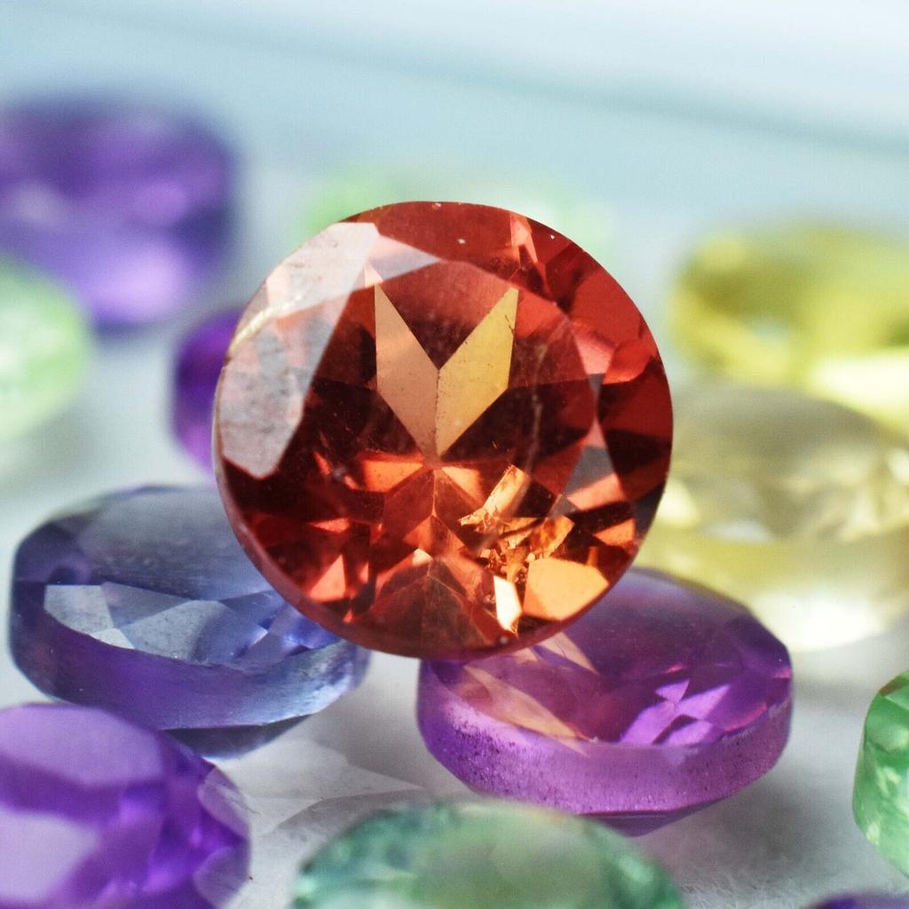 40 Pcs Sapphire Mix Color   Gemstone Lot 4 MM Round Mix Color Sapphire