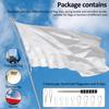 2Pcs Portable Telescopic Flag Pole 2/2.5/3M Stainless Steel Handheld Flag Pole with Spring Carabiner & Clip Tour Guide Flag Pole