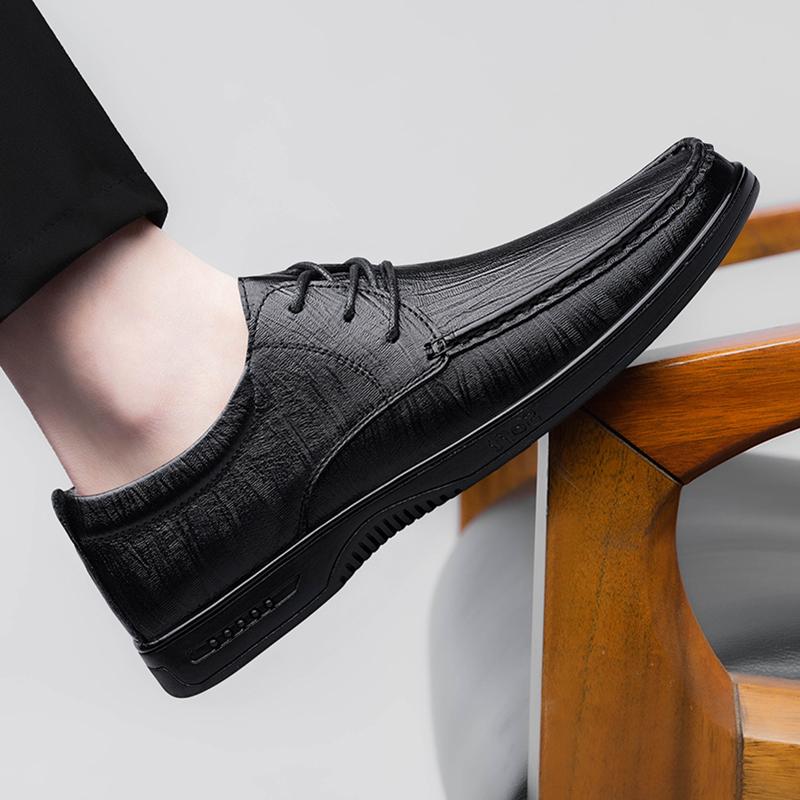 Modische Atmungsaktive Herrenschuhe aus echtem Leder Bequeme und hochwertige Stile Täglich Business Büro Party Luxus Erwachsenenschuhe -46