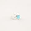 Natural Blue Cat's Eye Gemstone 925 Sterling Silver Women Jewelry Handmade Ring RR-67-36