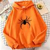 Sudaderas con Capucha Estampado de Araña Hip Hop Primavera Otoño Invierno Sudaderas Casuales Sudadera con Capucha Gráfica para Hombre Mujer