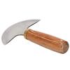 Leather Cutting Knife Fine Polishing Easy Control Semi Circular Leather Edging Knife Leather Cutter with Wood Handle