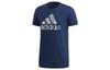 T Shirts Men's Blue Crew Neck Moderate Straight Fit CV4508