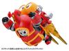 Wave Tachibana Neko Kogyo QOSMOS Series Bee Robo Kabutack Tobima Sky Denden Roller Set Total Height 18cm Plastic Model Assembly Kit & Non-scale