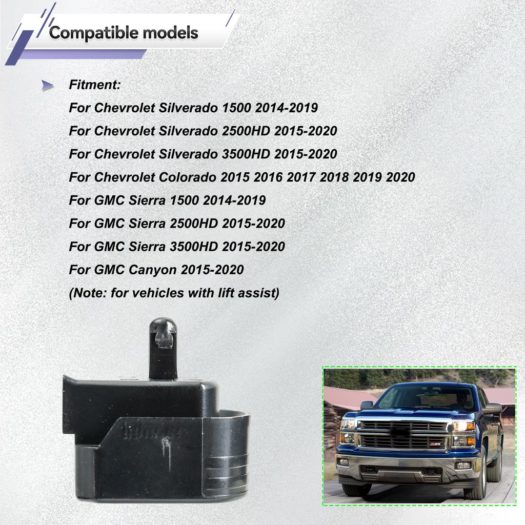 2Pcs Rear Tailgate Bushing Lift 84331136 84131760 22966936 For Chevrolet Silverado Colorado GMC Sierra 2014 2015 2016 2017-2020