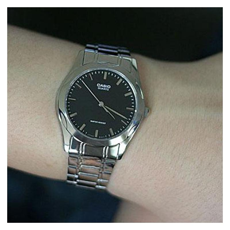 Casio CASIOSTANDARD Series STANDARD Pointer Series Classic Pointer Series Quartz Movement Japanese and Korean Watch Men's Watch Black MTP-1275D-1A