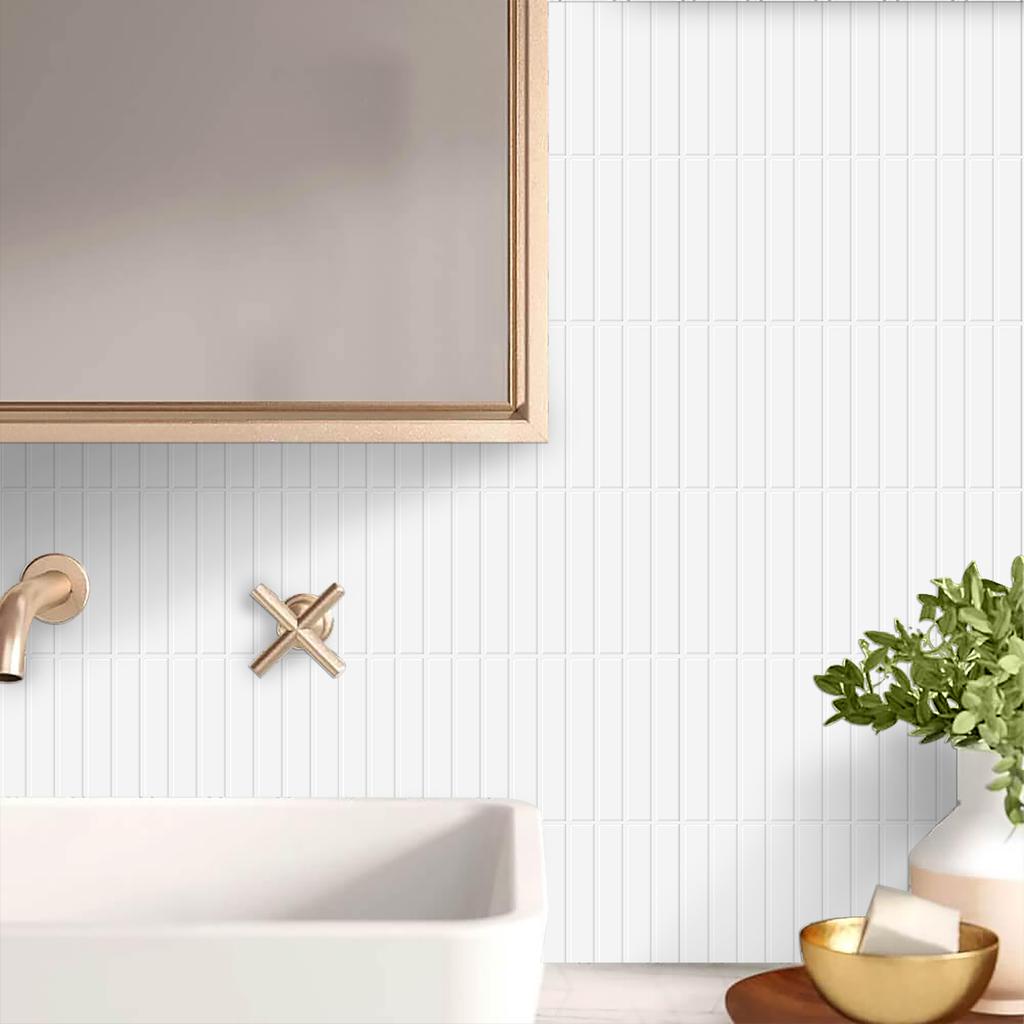 10Pieces 3d Brick Waterproof Wall Tiles Bathroom Self Adhesive Oil-proof Wallpaper  For Kitchen Bathroom Balcony And Sink