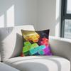 T-TETRIS-ES Games Cushion Cover Double Sided Printed Polyester Pillowcase Pattern Decorative Zipper Cushion Cover