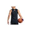 Li Ning Plain Brand Logo Printed Basketball Vest Men Tops Black AAYS153-1