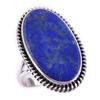 Natural Lapis Lazuli Gemstone Handmade 925 Solid Sterling Silver Ring S.8 B1J37