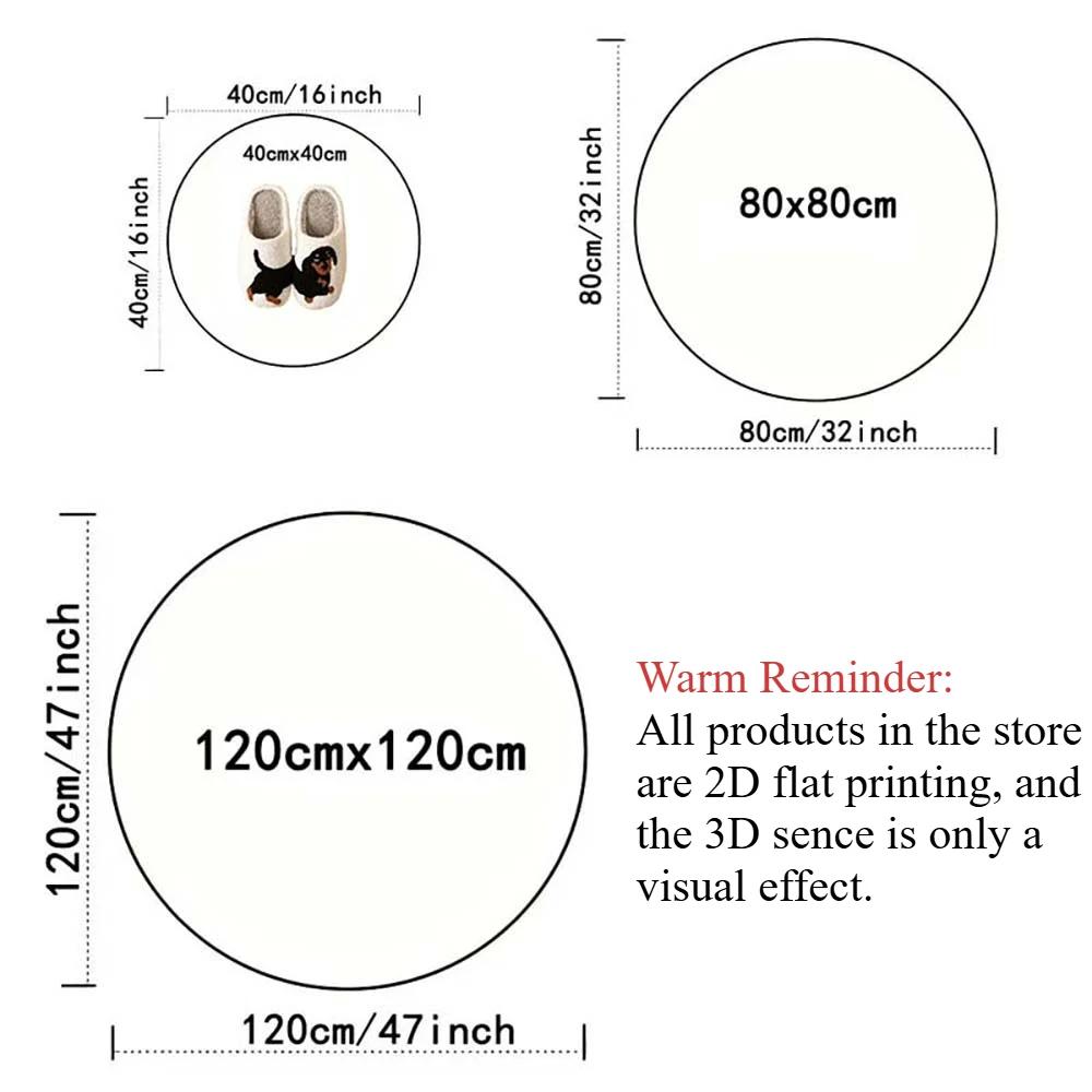 Polar Bear Ice Abyss Round Rug Coffee Table Side Floor Mat Studio Entry Hallway Home Decor Lounge Area Rug House Carpet
