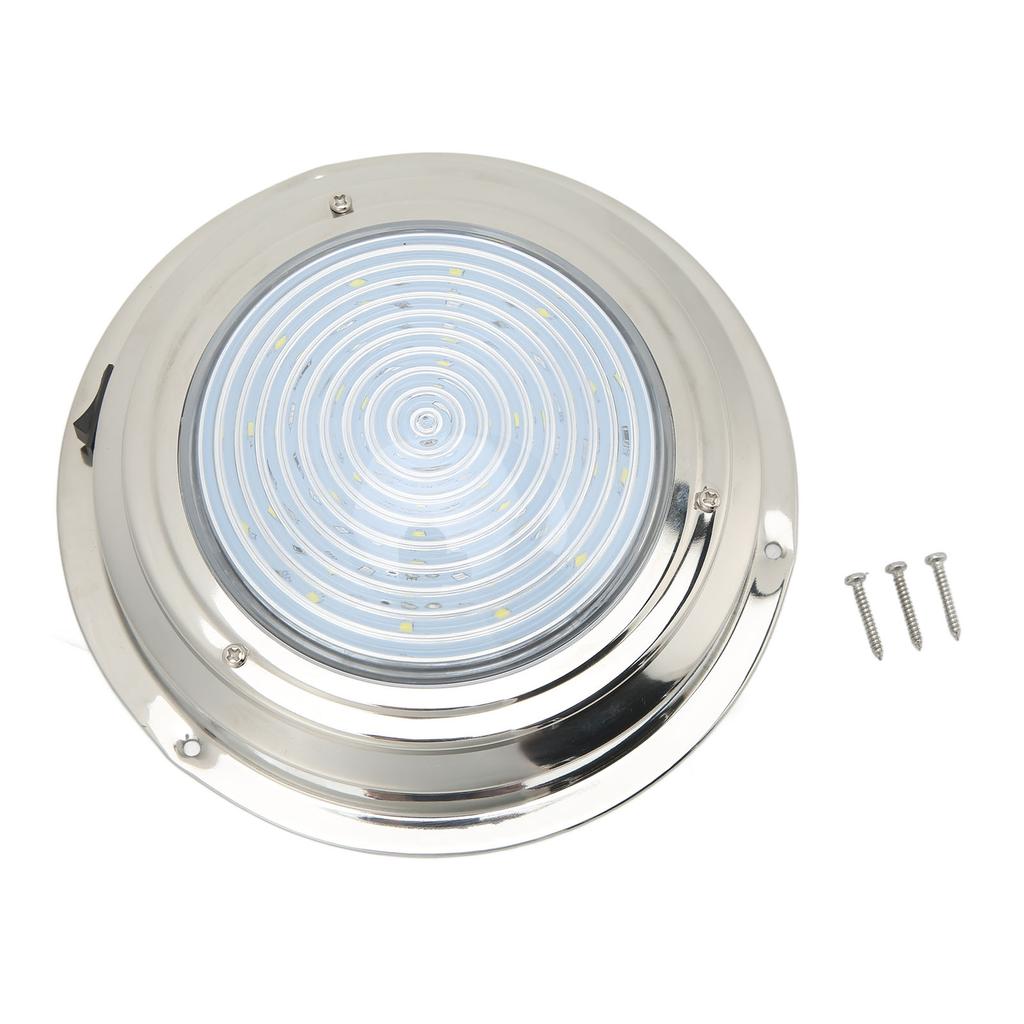 6.5in Boat LED Courtesy Light 12VDC 18 LED Lamp Beads 316 Stainless Steel for Caravan RV Bathroom Hallway White Light