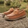 38-46 Handgefertigte Leder Herrenschuhe Lässige Spaltleder Schuhe Herren Slipper Komfortable Laufschuhe Fahrschuhe Mokassins Herren Flache Schuhe