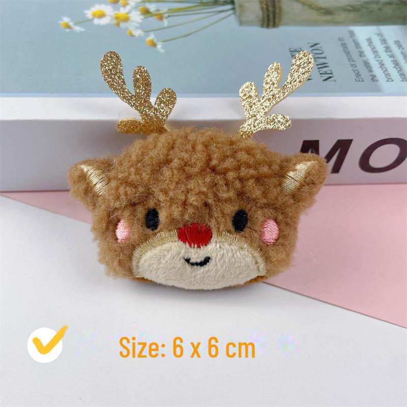 

Рождественские плюшевые куклы-украшения своими руками - Санта, Лось и Снеговик в шапке и шарфе Back Opening [Accessory]