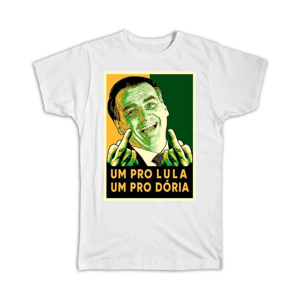 

Gift T-Shirt : Bolsonaro Middle Finger Presidente Doria Lula Flip The Bird 2XL