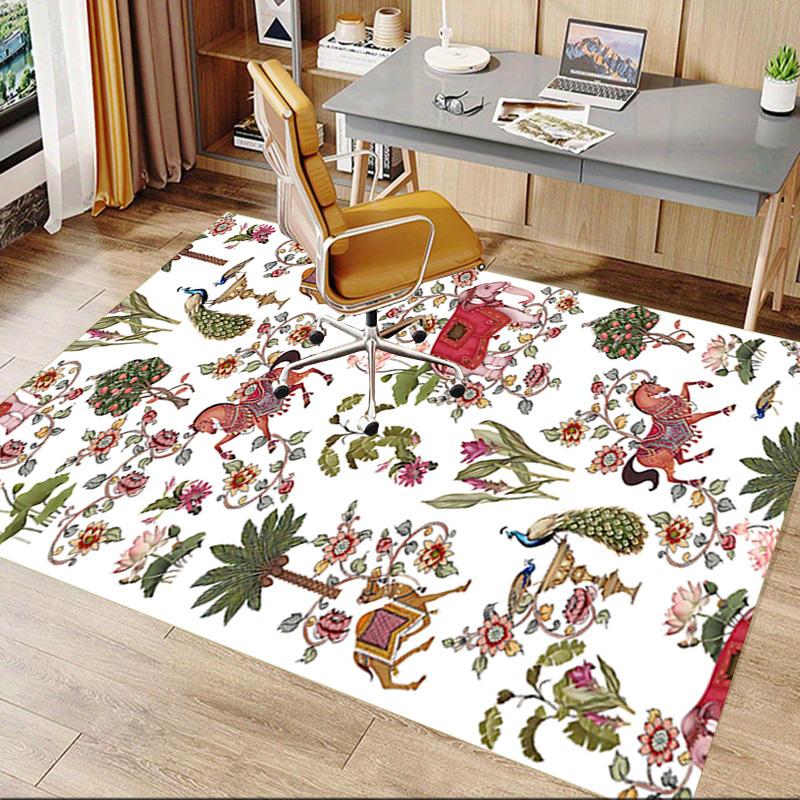 1PC Elephant Horse Extra Large Non Slip Floor carpet, Office, family, bedroom, Studio Large Area Rug Indoor Rugs, Vibrant Colors