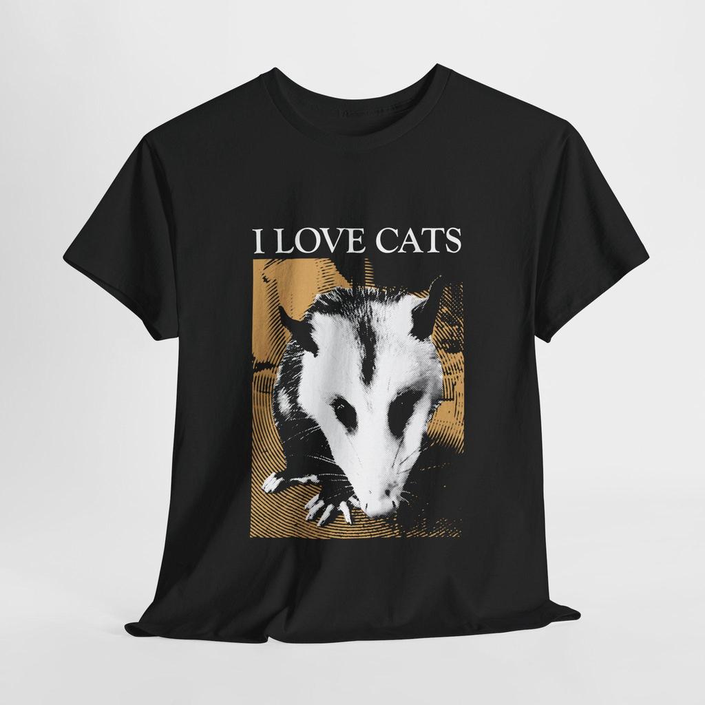 I Love Cats Opossum Vintage T-Shirt