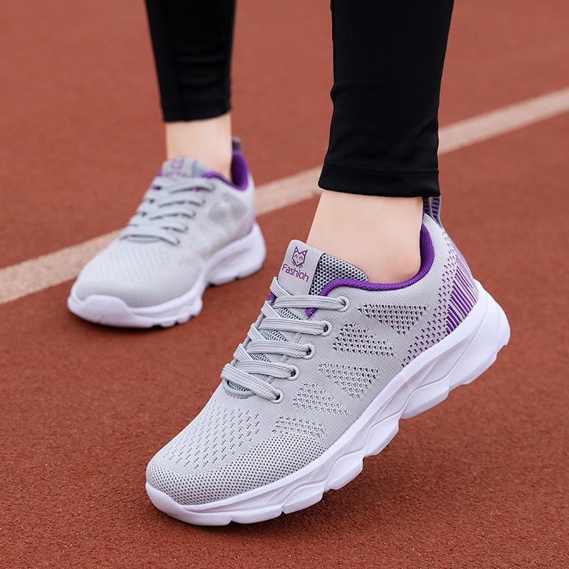 Women's Lightweight Mesh Walking Shoes - Soft Sole, Casual Style for Mothers and Elders, Perfect for Spring and Autumn