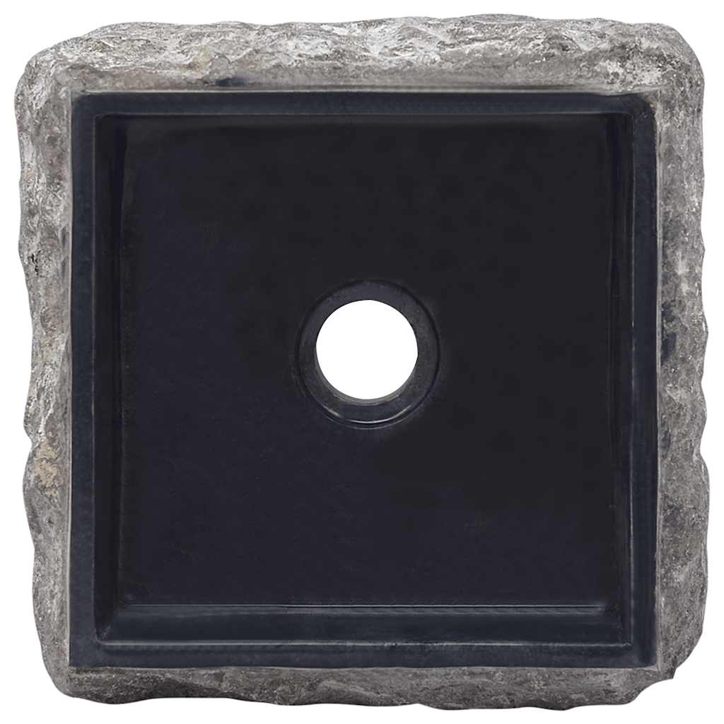 Black Wash Basin 30 X 30 X 13 Cm Marble