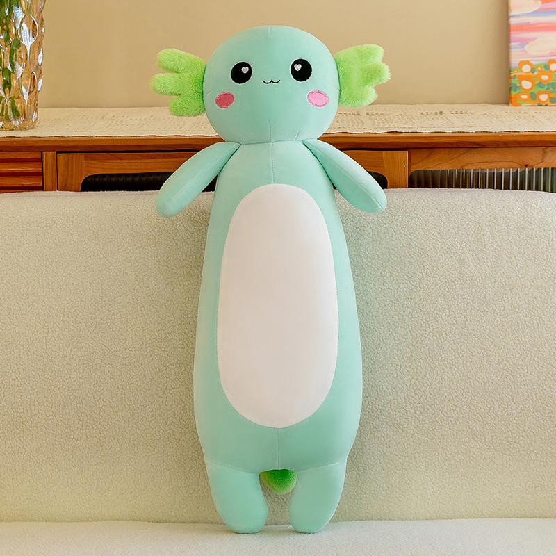 70-100cm New Long Pillow Axolotl Doll Plush Toy Stuffed Animal Salamander New Decorative Plushie Pleuche Comforting Gif