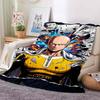 One Punch Man Anime Character Print Flannel Blanket Cozy Warm Throw Sofa Bedroom Present Indoor Home Seasonal Lounge Decor