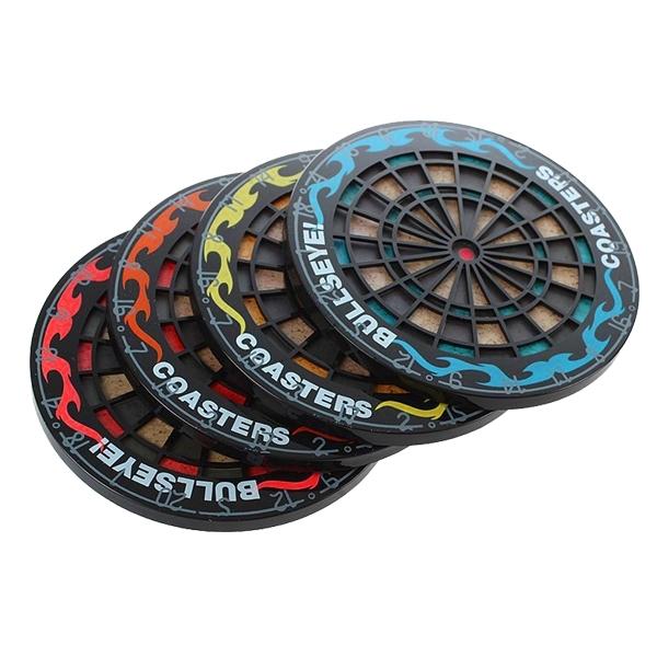 Dartboard Coasters ( 4 Rooms ) - Underside