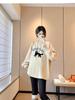 Trendy Maternity Sweatshirts - Loose, Stylish, Belly-Covering Wear for Moms, Autumn/Spring 2025.