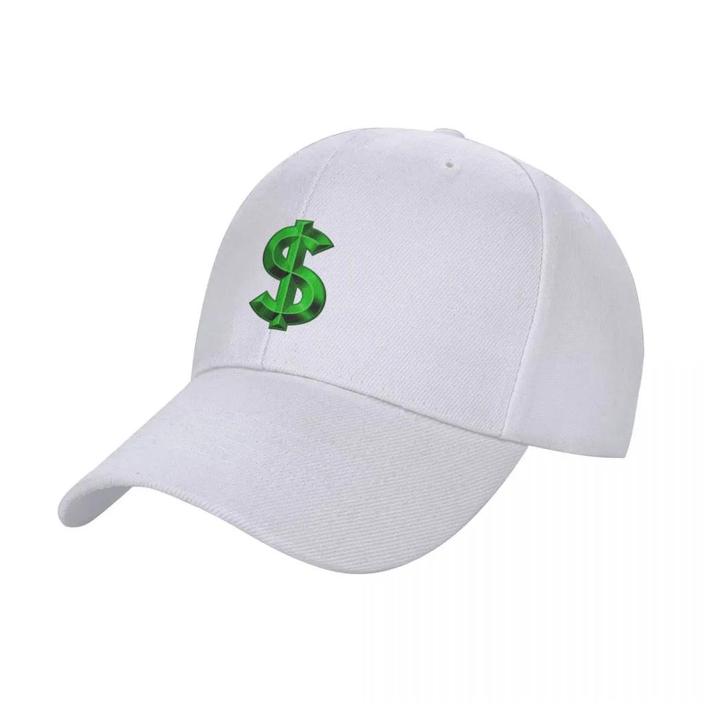 Green Dollar Sign - Single Baseball Cap Horse Hat Fashion Beach sun caps Brand Unisex cap Women's Golf Clothing Unisex's