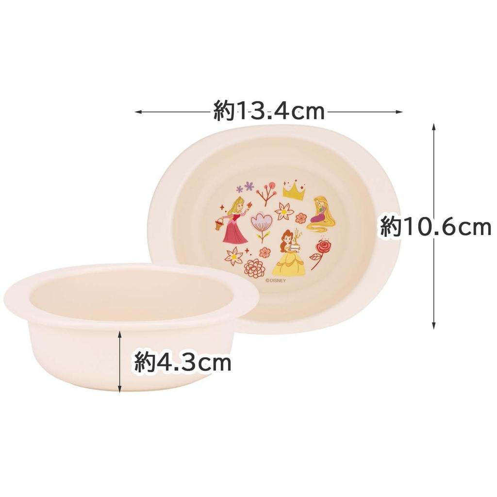 Skater Baby Tableware, Small Bowl, For Children, Around 5 Months and Up, Antibacterial, Plastic, 290ml, Disney Princess XP24AG-A
