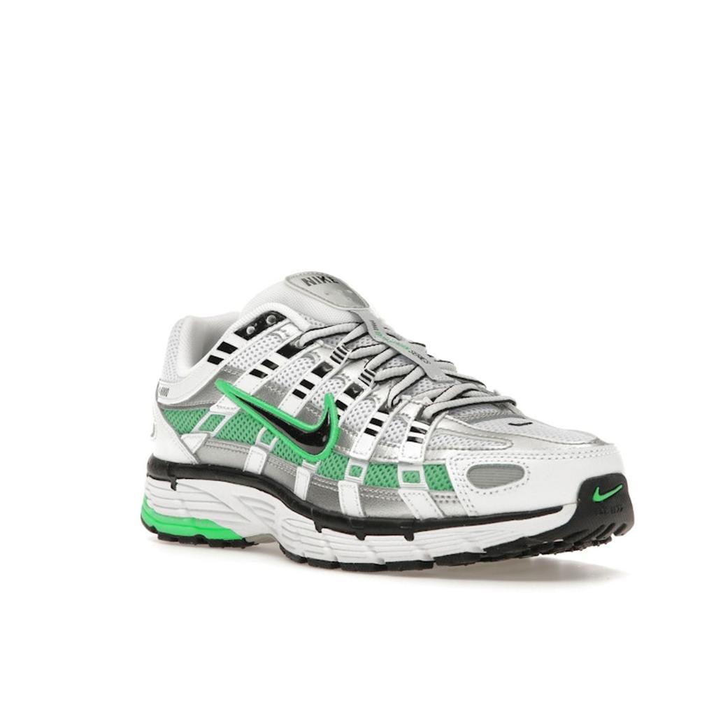 Nike P-6000 White Spring Green Unisex tenisky Metallic-Silver Black CD6404-104