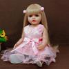 Realistic 55cm Full Enamel Baby Girl Doll Toy