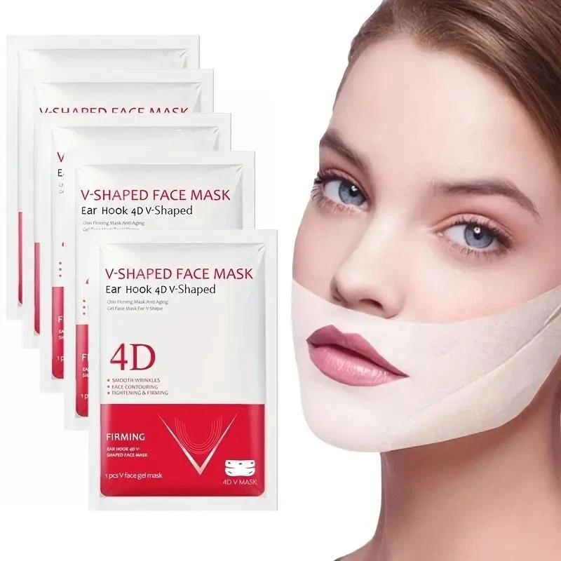 1/5/10/20Pcs V Shaped Ear Hanging Mask Face Chin Slimming Eliminate Edema Lifting Mask