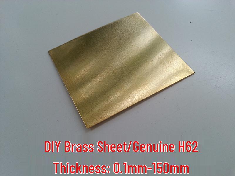 H62 Brass Plate, Sheet, Foil, Block, Thin Sheet, Copper Sheet 0.5- Custom Laser Processing