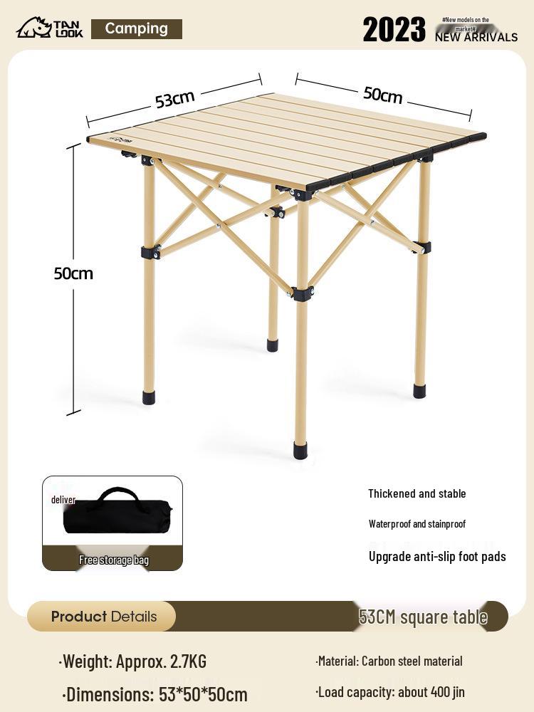 Portable Ultra-Light Folding Camping Chair with Backrest and Storage