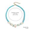 Turquoise Stone Beaded Necklace With Water Drop Pendant Blue Green Beads Layered Look Daily Jewelry For Women Casual Commuter Style 41-50 Cm