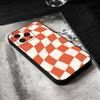 Checkerboard Phone Case Black Silicone Soft Shell For IPhone 17 16 15 14 13 12 11 Air Pro Max Plus Hot Sale