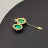 Explosive open and close Easter egg copper gold-plated four-leaf clover micro-inlaid pendant, enamel necklace jewelry