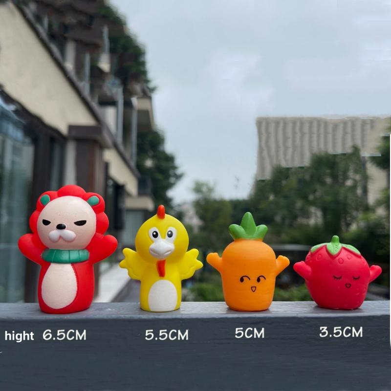 5Pcs/Set Finger Doll Set Baby Doll Hand Cartoon Family Hand Doll Cloth Theater Educational Toys for Kids 0-10Years
