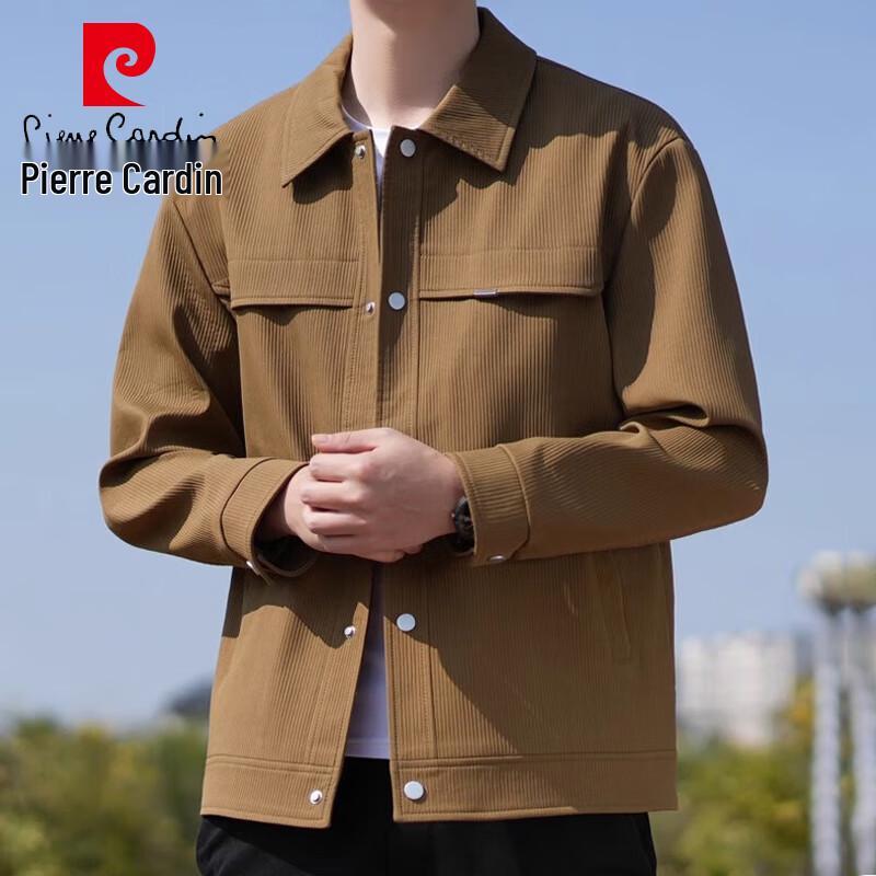 

Pierre Cardin Men s Corduroy Casual Turn-down Collar Jacket 2XL